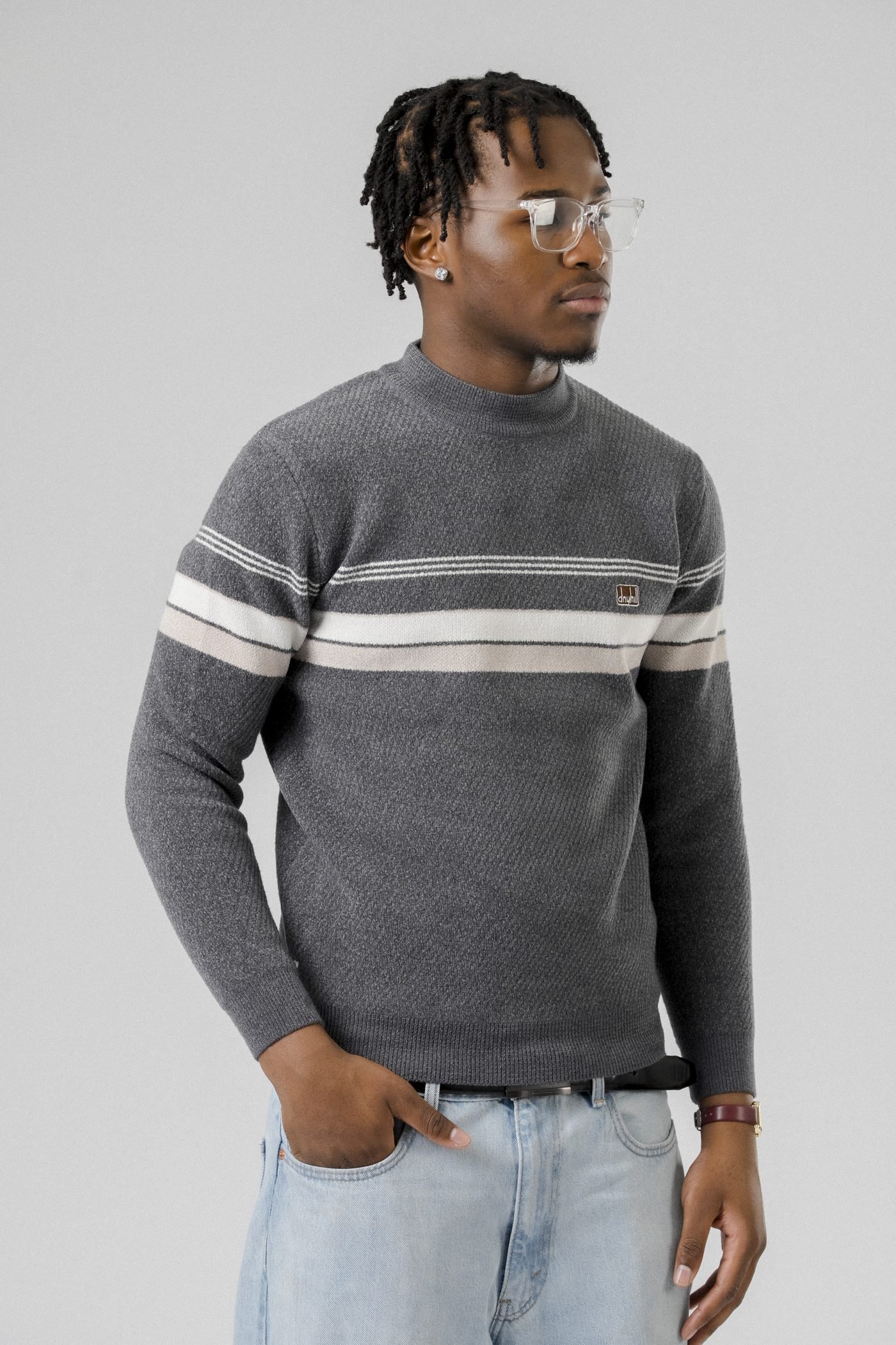 Slate Stripe Sweater