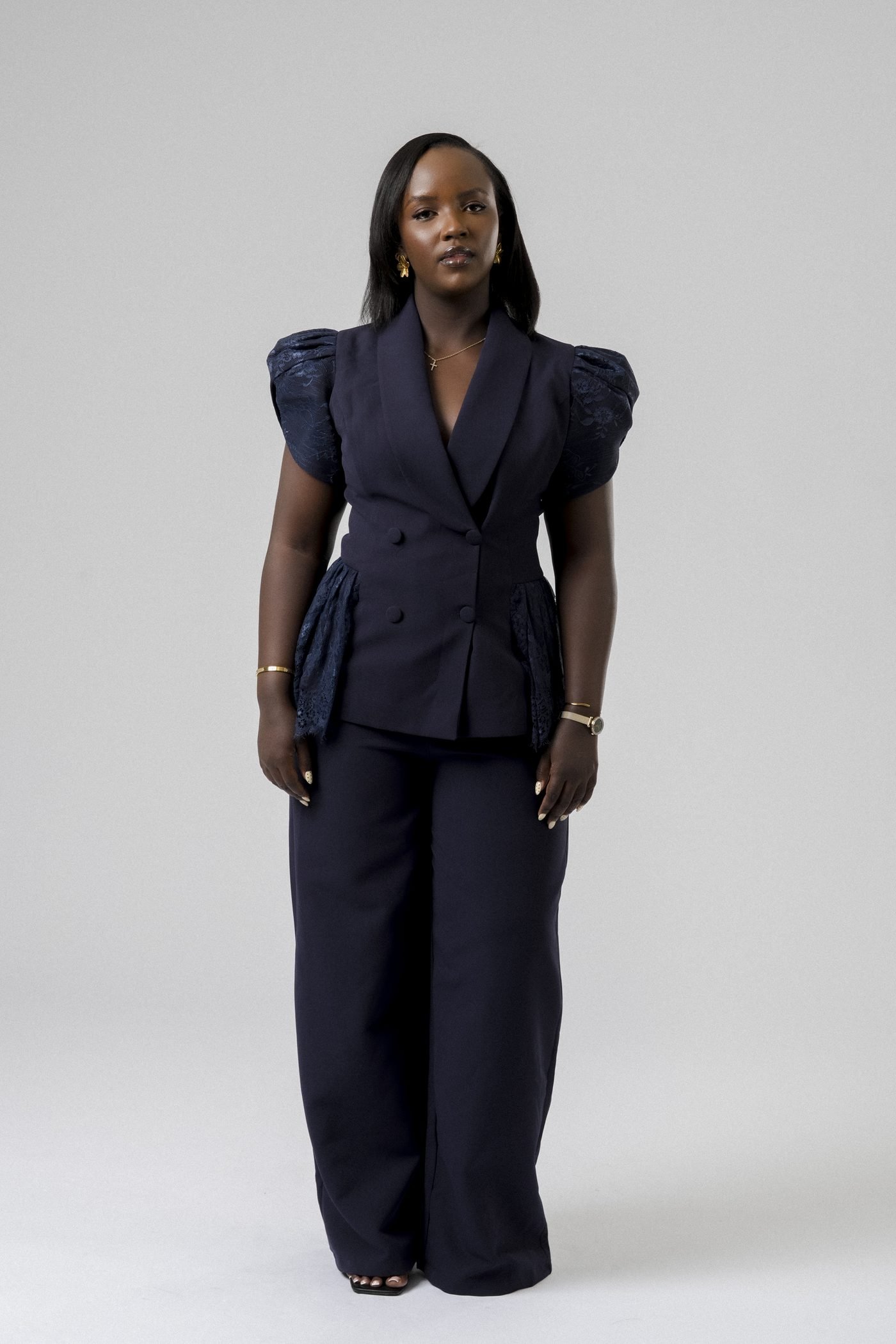 Statement Sleeve Suit