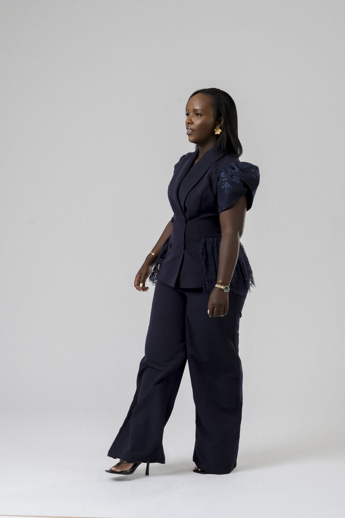 Statement Sleeve Suit